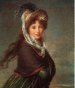 Elisabeth LouiseVigee Lebrun Portrait of a Young Woman-p oil painting reproduction